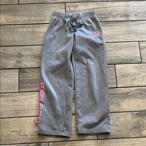 Under Armour Kids Gray and Pink Joggers